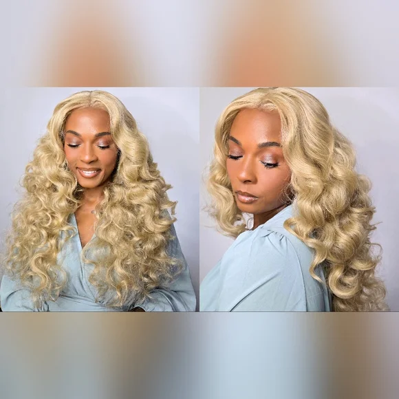 Sensationnel Human Hair Blend Lace Front Wig BareLace Glueless Full Lace Unit 4 - Picture 1 of 7